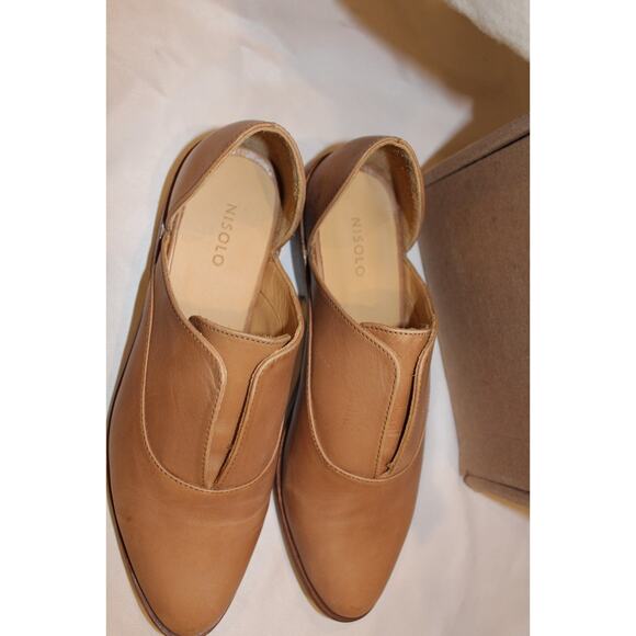 Nisolo Emma d’Orsay Slip On‎ Oxford Flats Women's 8 Almond NIB $170 - Picture 6 of 7
